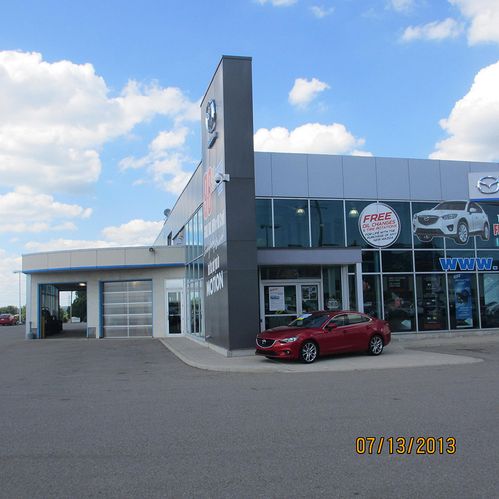 Mazda Dealer garage doors